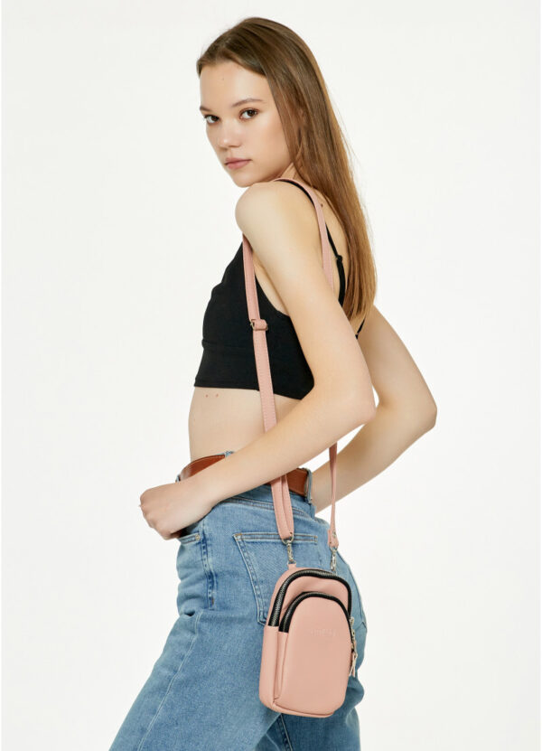 Сумка для телефона женская Sambag пудровая