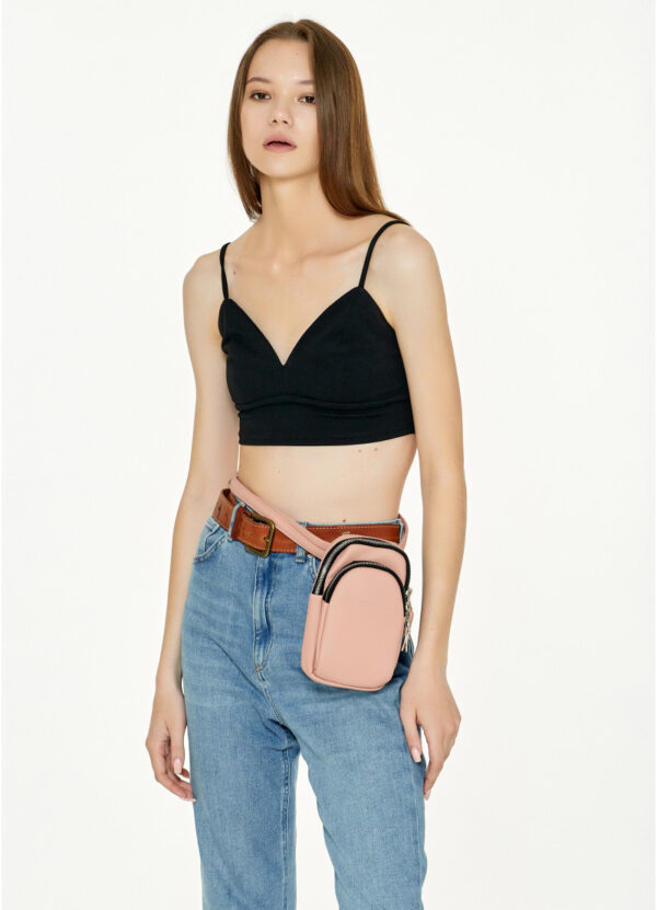 Сумка для телефона женская Sambag пудровая