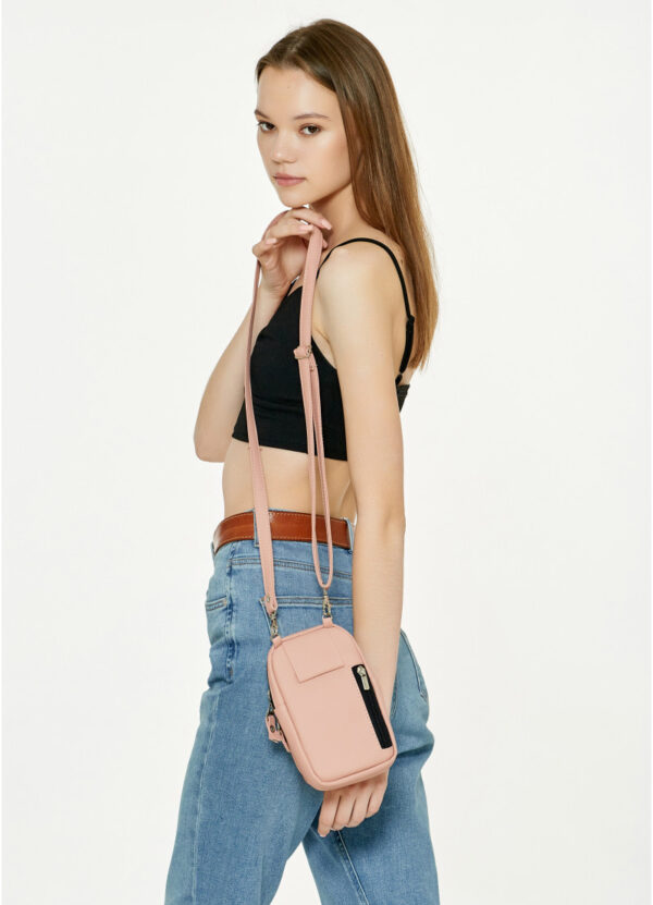 Сумка для телефона женская Sambag пудровая