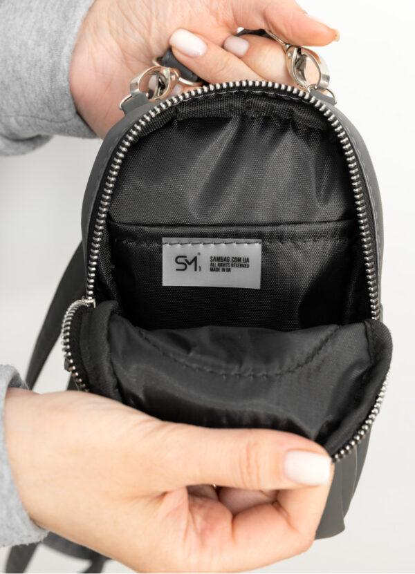 Сумка для телефона женская Sambag графитовая