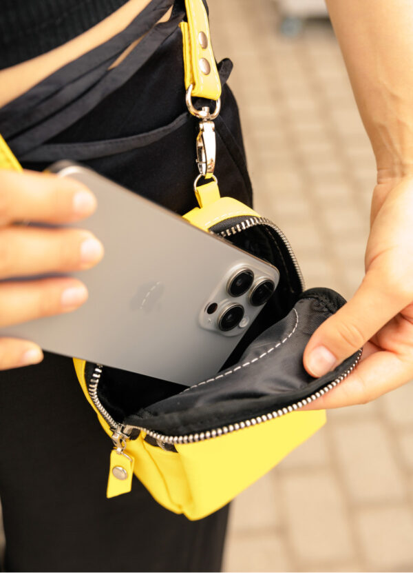 Сумка для телефона женская Sambag желтая