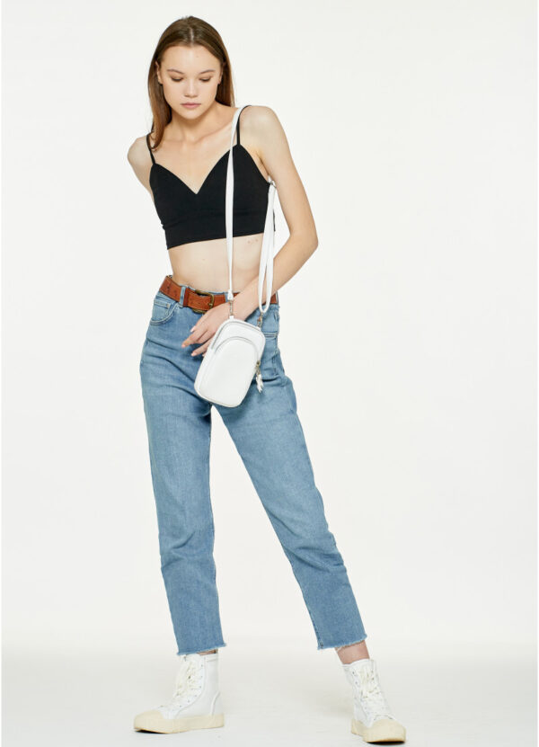 Сумка для телефона женская Sambag белая