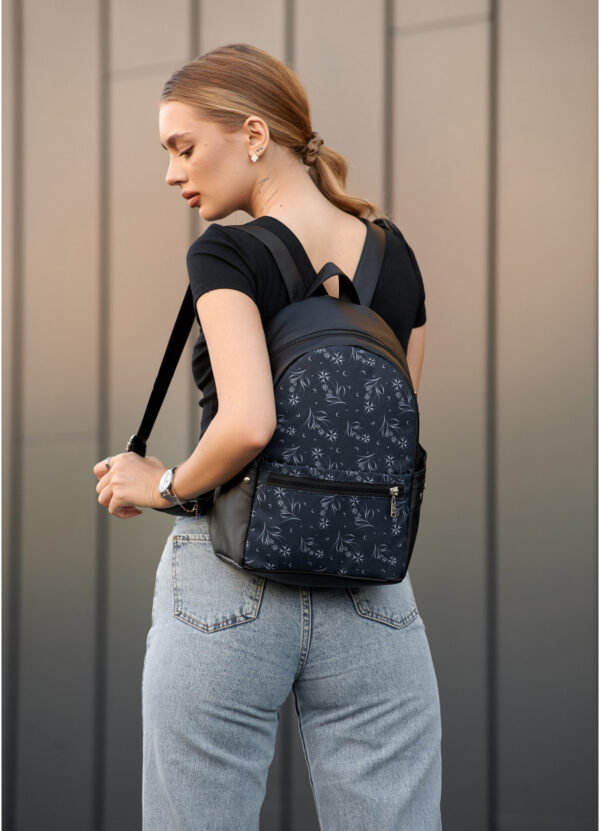 Рюкзак жіночий Sambag Dali з принтом чорний