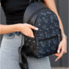 Рюкзак жіночий Sambag Dali з принтом чорний