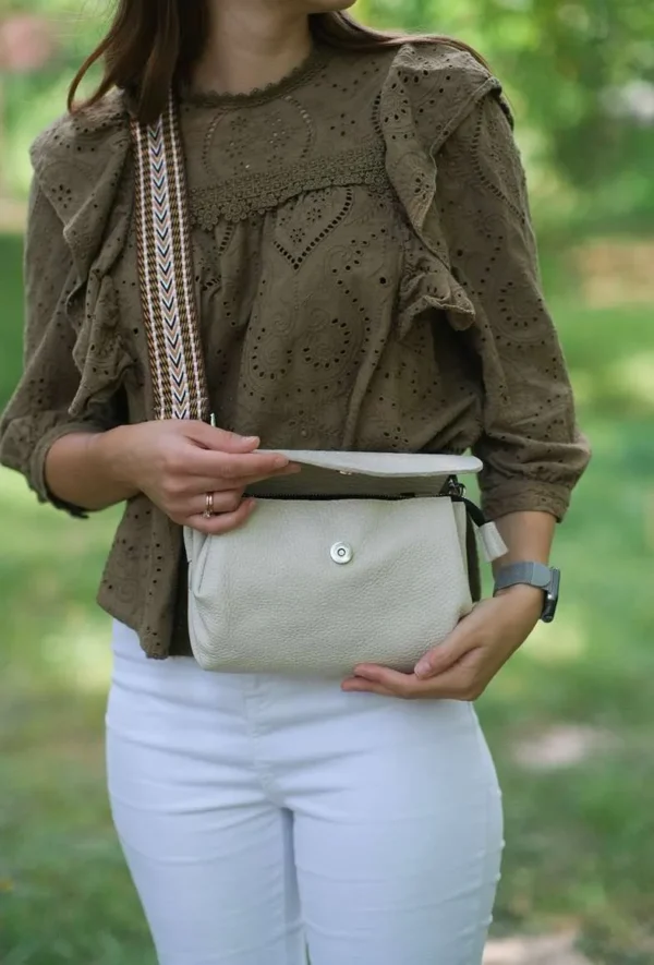 Сумка кросс-боди женская Miros Женева бежевая