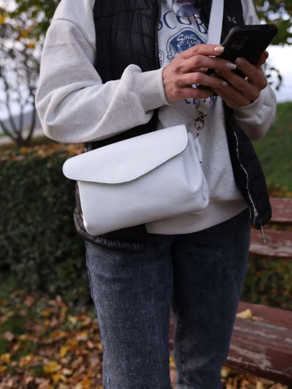 Сумка кросс-боди женская Miros Женева белая