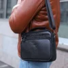 Сумка мессенджер Miros Амстердам черная