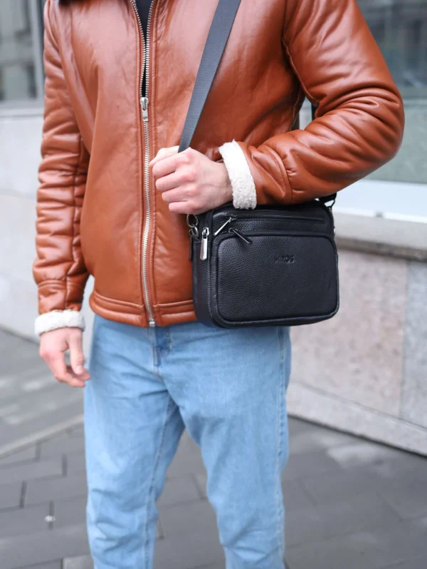 Сумка мессенджер Miros Амстердам черная