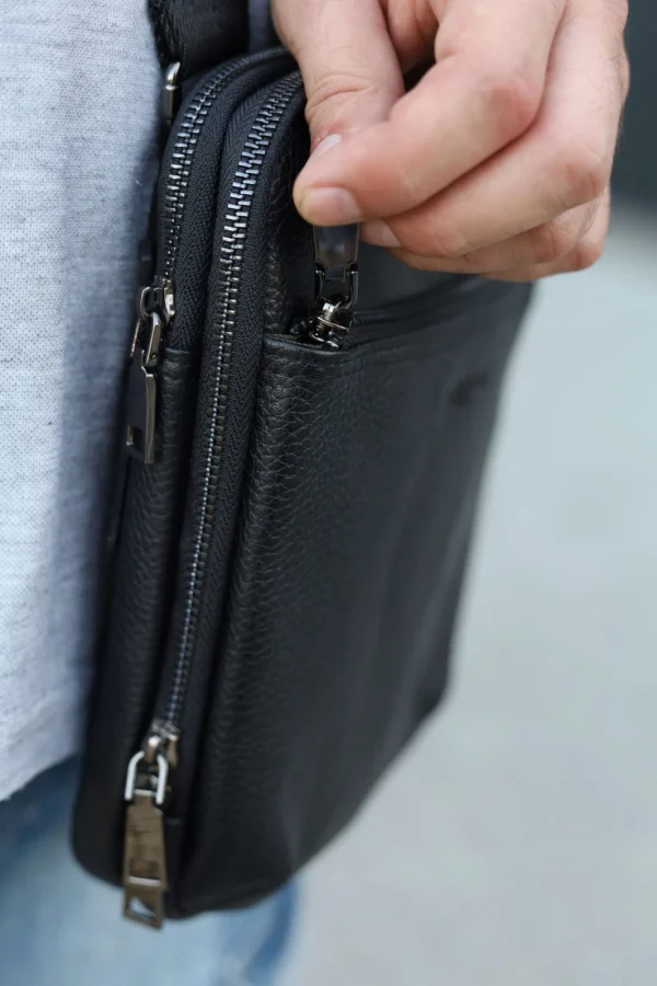 Сумка месенджер чоловіча Miros Антверпен чорна