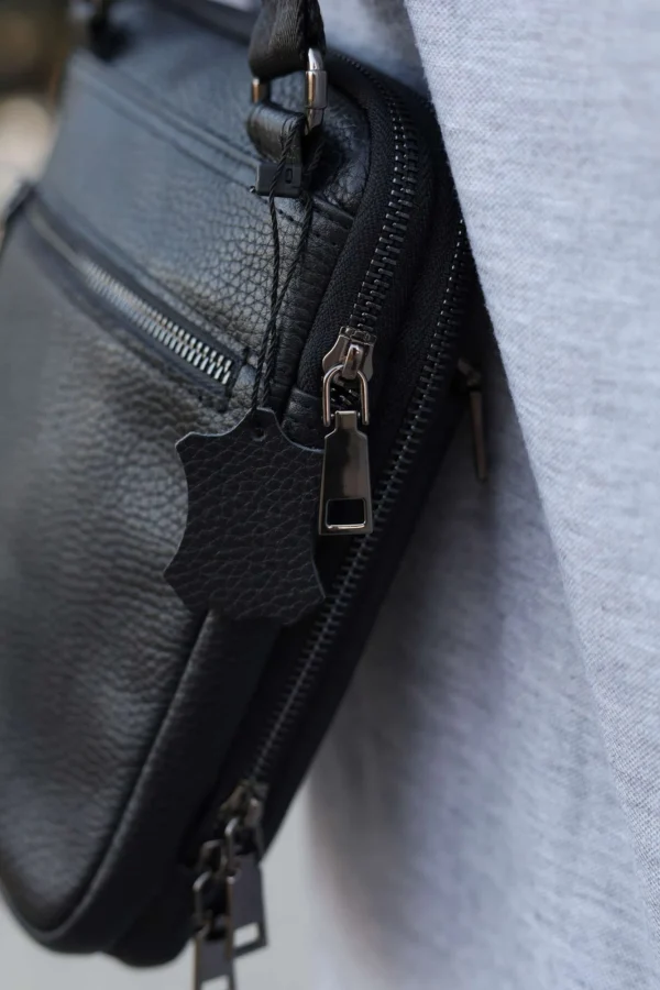 Сумка месенджер чоловіча Miros Антверпен чорна