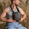 Сумка мужская мессенджер Miros Антверпен коричневая
