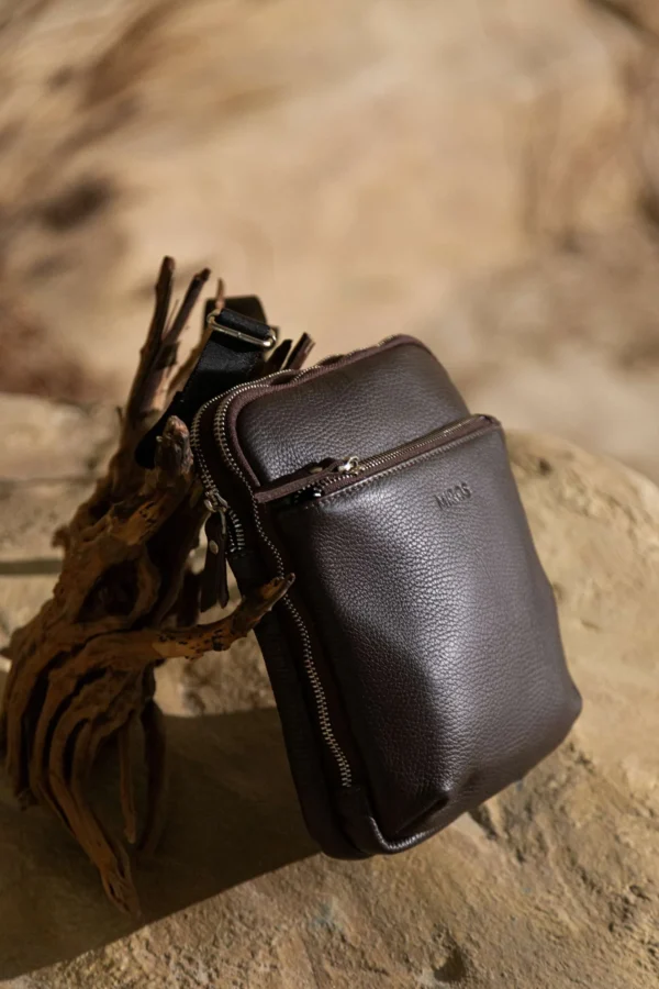 Сумка мужская мессенджер Miros Антверпен коричневая