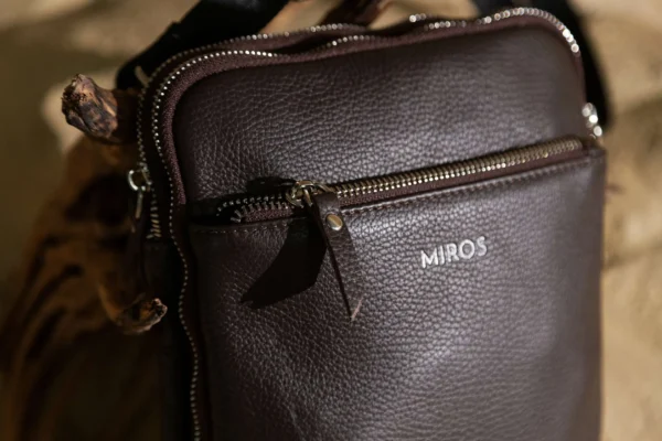 Сумка мужская мессенджер Miros Антверпен коричневая