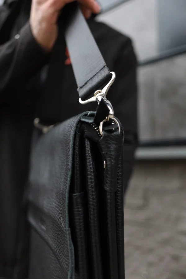 Сумка месенджер чоловіча Miros Лондон чорна