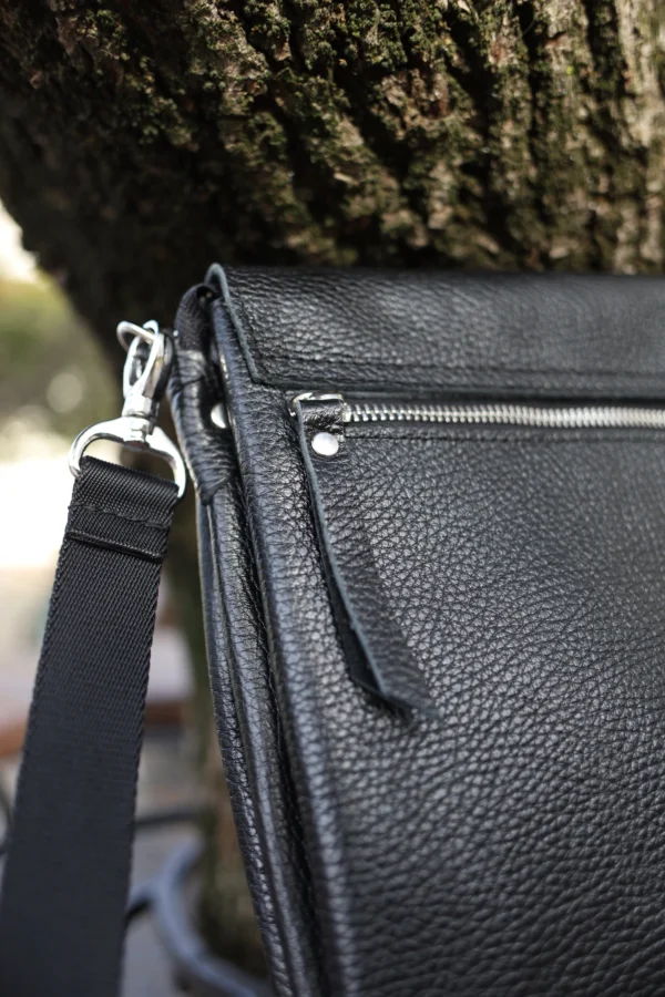 Сумка месенджер чоловіча Miros Лондон чорна