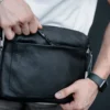 Сумка месенджер чоловіча Skill Slide прямокутна чорна