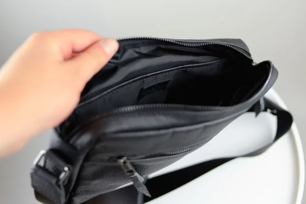 Сумка месенджер чоловіча Skill Slide прямокутна чорна