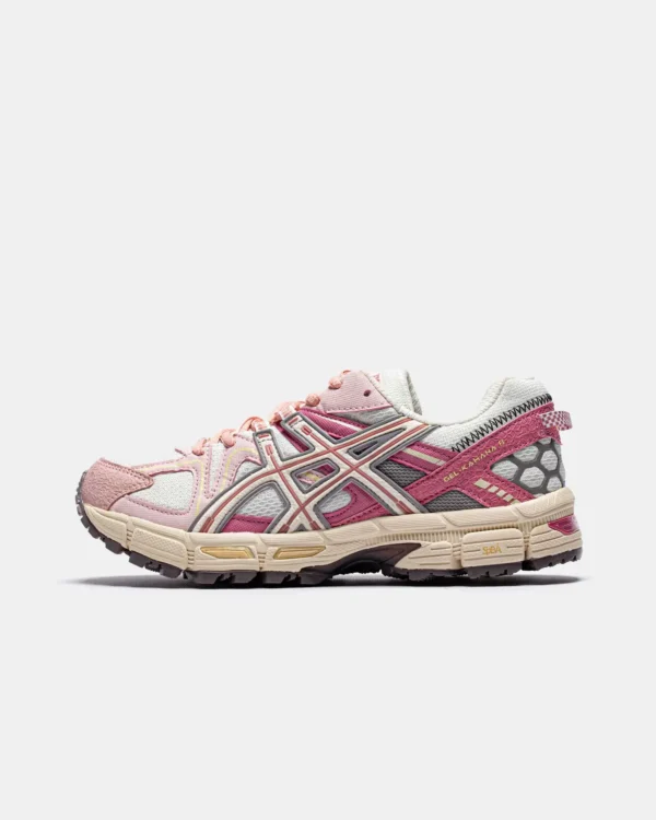 Кроссовки Asics Gel-Kahana 8 White/Pink Marathon Running Box