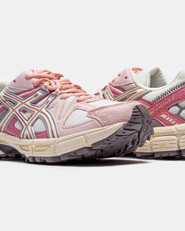 Кроссовки Asics Gel-Kahana 8 White/Pink Marathon Running Box