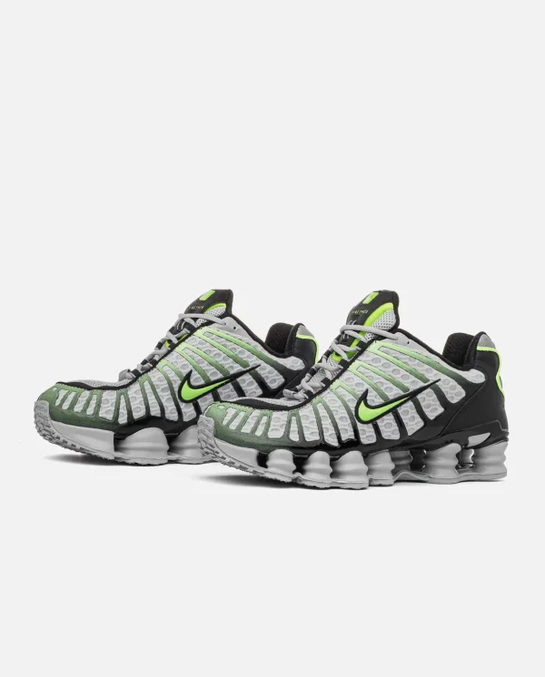 Кроссовки Nike Shox TL Wolf Grey/Lime Blast