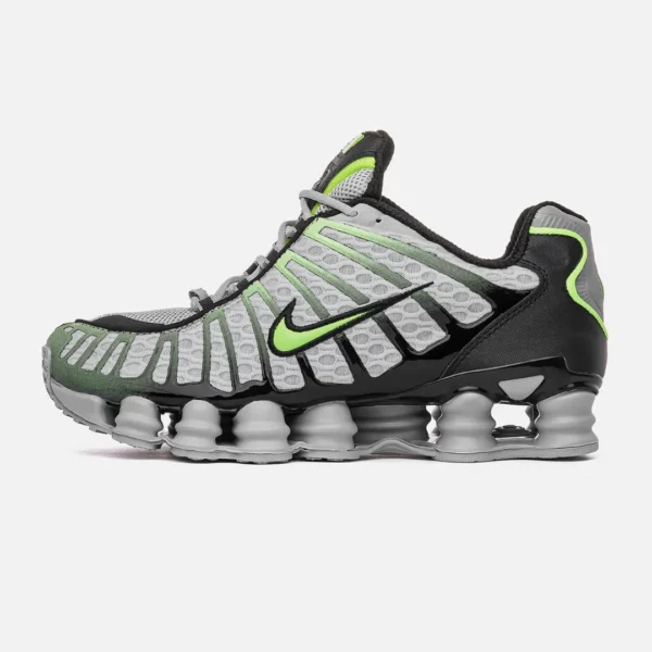 Кроссовки Nike Shox TL Wolf Grey/Lime Blast
