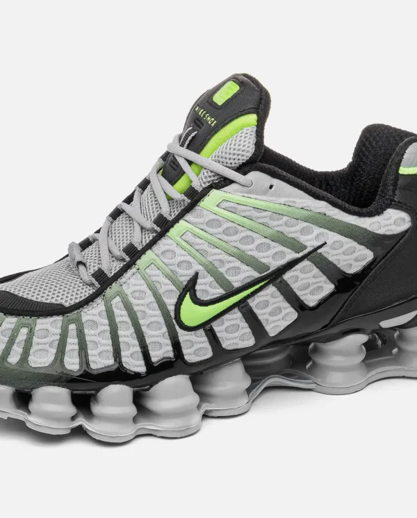 Кроссовки Nike Shox TL Wolf Grey/Lime Blast