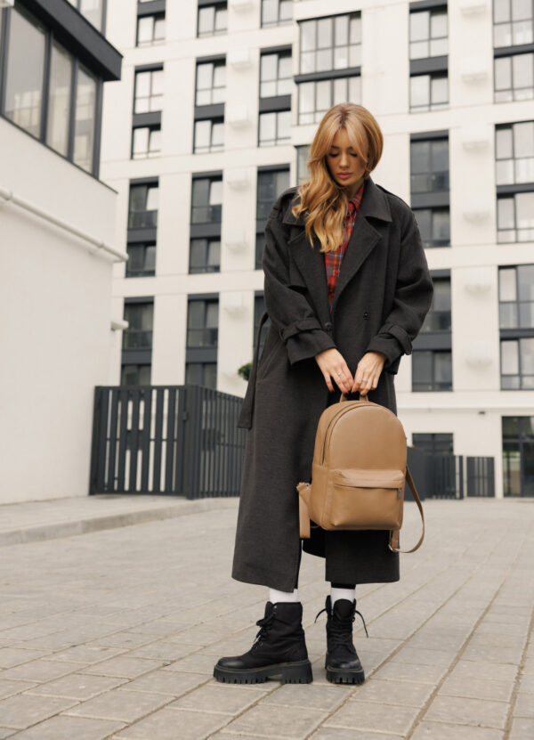 Женский рюкзак Sambag Brix Classic бежевый